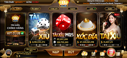 Những dòng game chất lượng trên HITCLUB